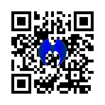 QR code to donate or connect